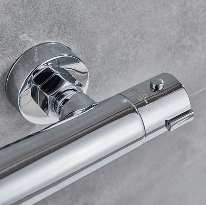 SaniSupreme Brasil opbouw doucheset mengkraan met handdouche chroom rond 5 inch