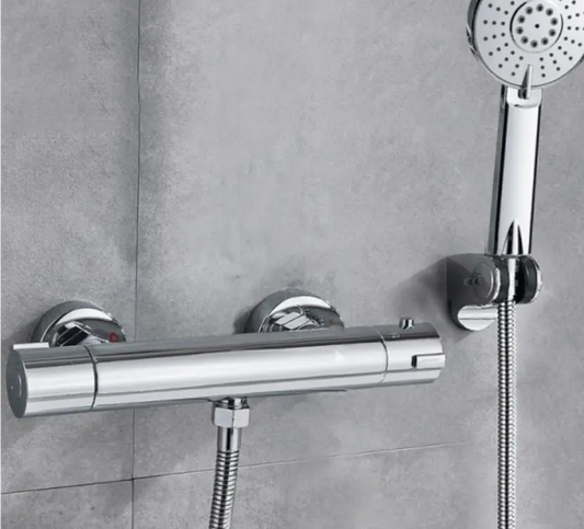 SaniSupreme Brasil opbouw doucheset mengkraan met handdouche chroom rond 5 inch