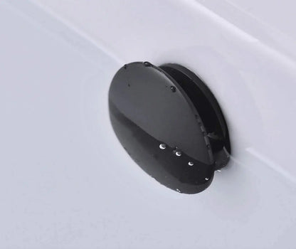 SaniSupreme Bundel Premium Afvoerplug Wastafelplug Clickwaste + overloopplug Mat zwart ontluchtingoverloopplug