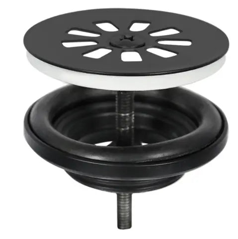 SaniSupreme Cleo Fonteinset 30x30x10cm 1 kraangat gebogen mat zwarte kraan met sifon en afvoerplug Keramiek Wit