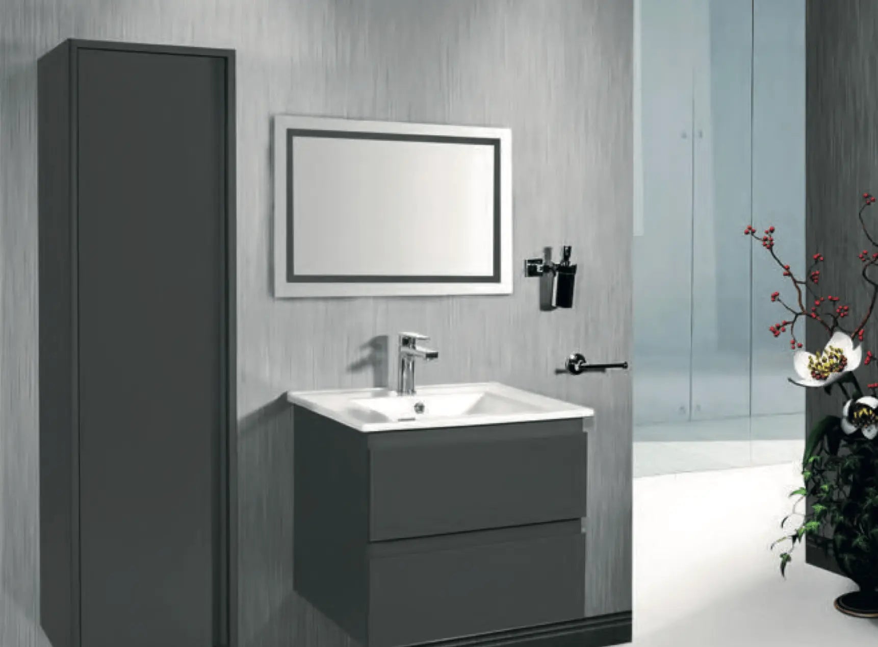 SaniSupreme Creavit Aloni spiegel met LED verlichting 160x60