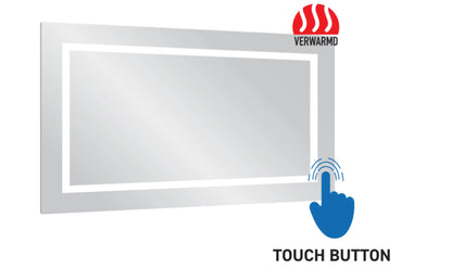 SaniSupreme Creavit Aloni spiegel met LED verlichting en spiegelverwarming 160×60