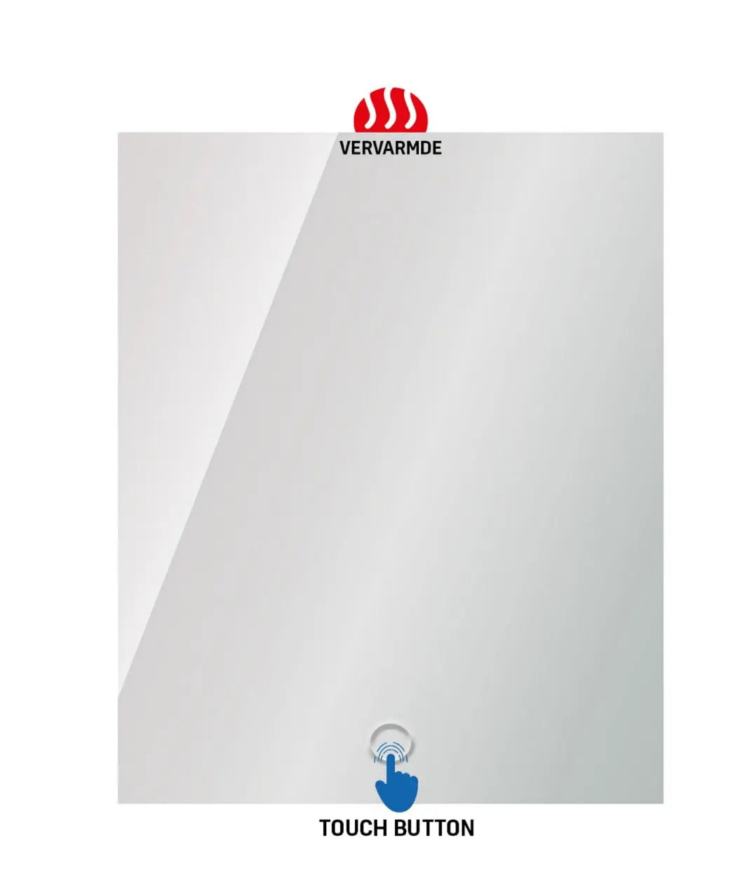 SaniSupreme Creavit Aloni spiegel met LED verlichting en spiegelverwarming 60x80