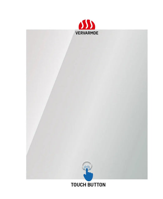 SaniSupreme Creavit Aloni spiegel met LED verlichting en spiegelverwarming 60x80