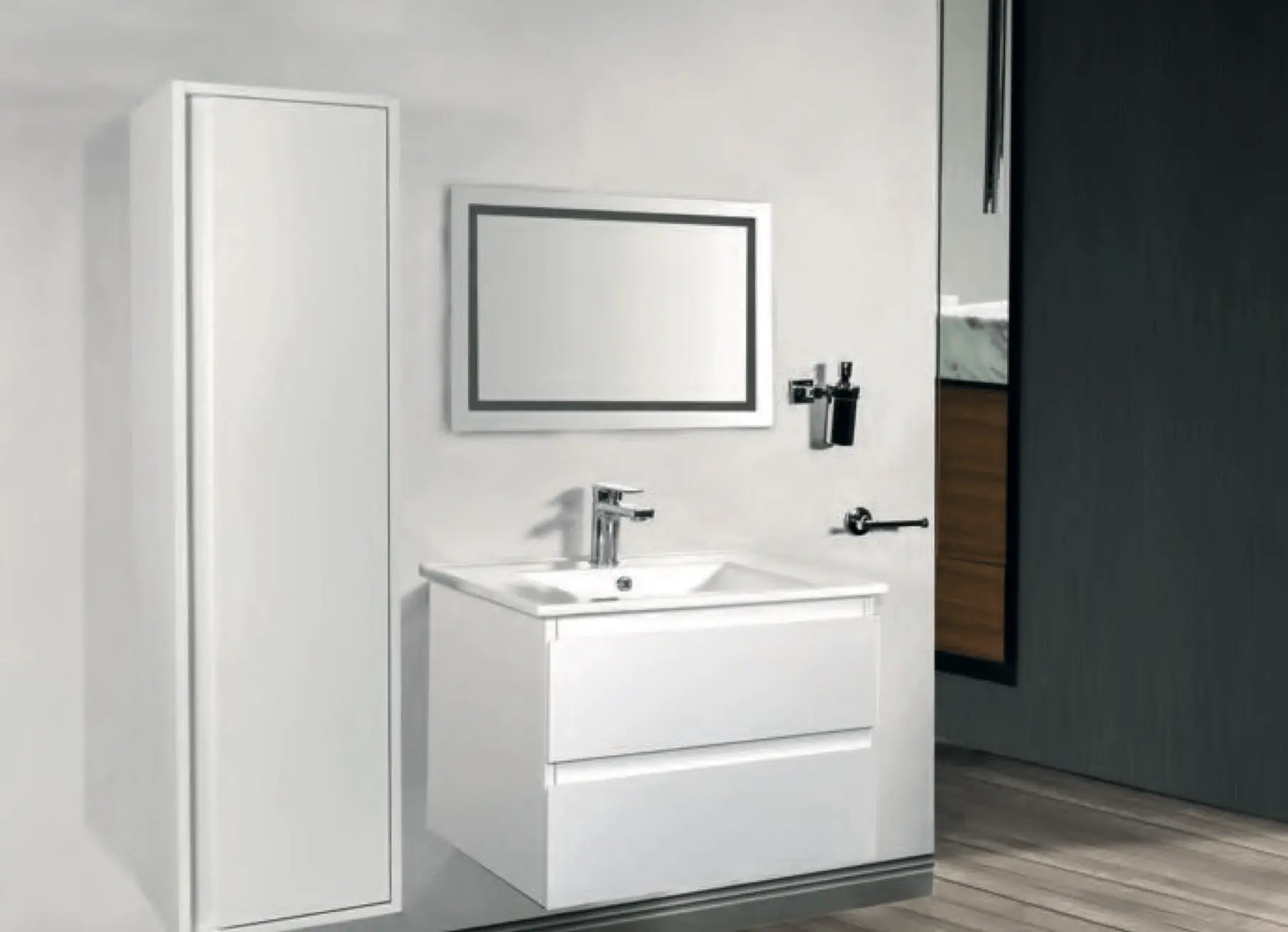 SaniSupreme Creavit Aloni spiegel met LED verlichting en verwarming 80x60