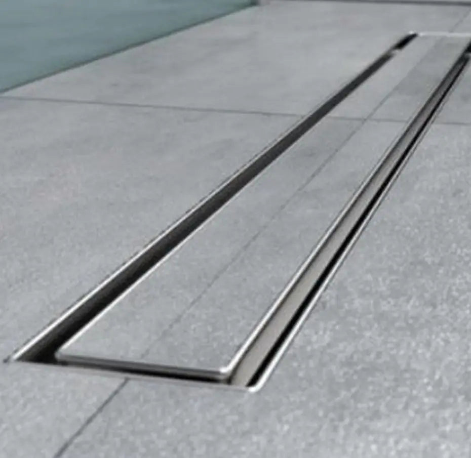 SaniSupreme Creavit Douchegoot afvoer T01 Betegelbaar of met Glasrooster met Flens 60 cm - Douchegoot uitneembaar sifon