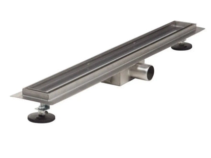 SaniSupreme Creavit Douchegoot afvoer T01 Betegelbaar of met Glasrooster met Flens 60 cm - Douchegoot uitneembaar sifon