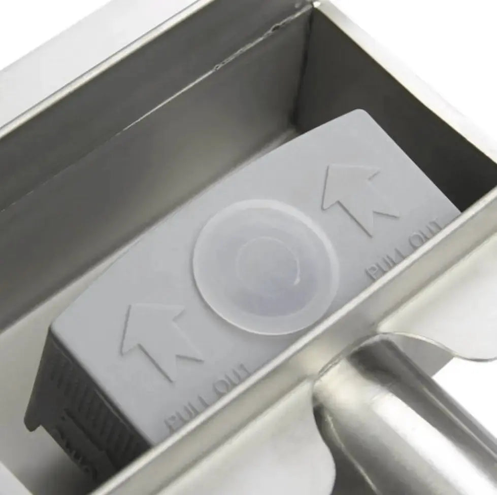 SaniSupreme Creavit RVS Douchedrain GUNMETAL met Flens 50 cm - Douchegoot uitneembaar sifon