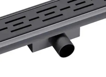 SaniSupreme Creavit RVS Douchedrain GUNMETAL met Flens 50 cm - Douchegoot uitneembaar sifon