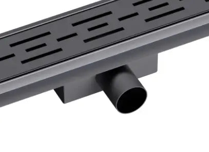 SaniSupreme Creavit RVS Douchedrain GUNMETAL met Flens 70 cm - Douchegoot uitneembaar sifon