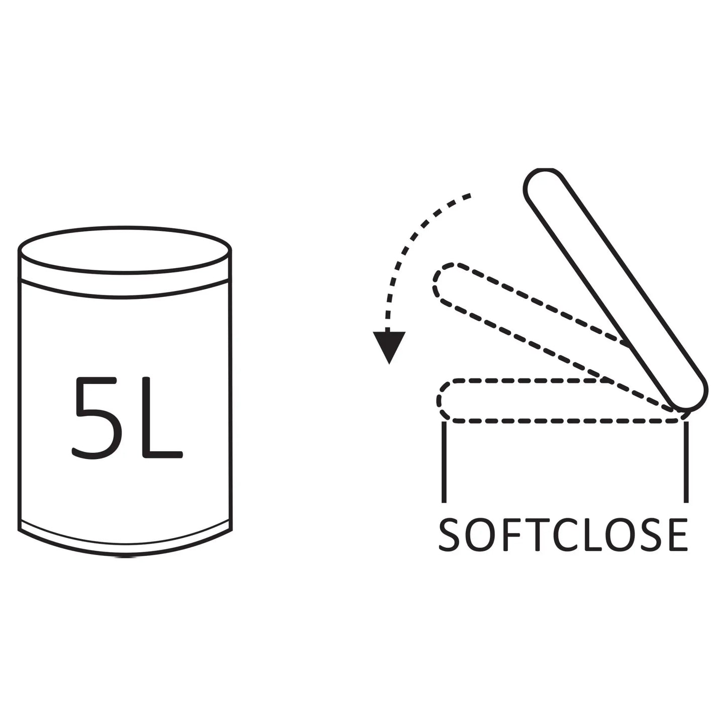 SaniSupreme DesignLine Pedaalemmer softclose Koper