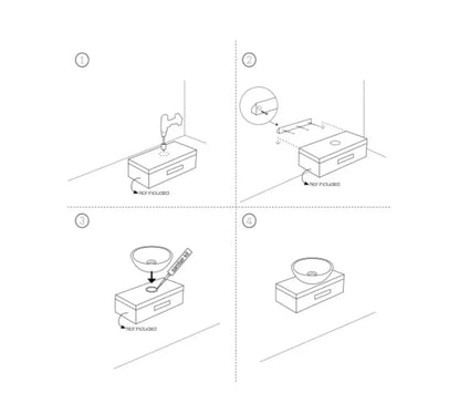 SaniSupreme Dias Waskom 50X38X14Cm Keramiek Goud