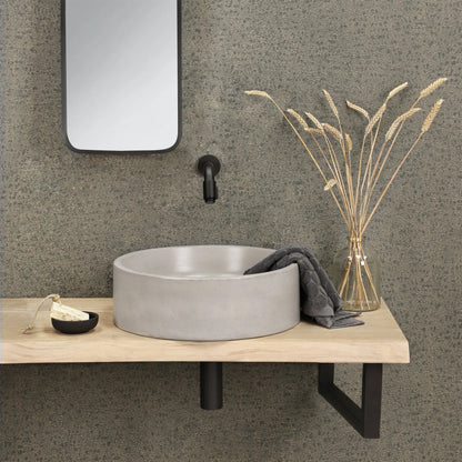 SaniSupreme Differnz koudwater fonteinkraan inbouw toilet 11 cm mat zwart