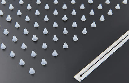 SaniSupreme Digitale Doucheset Manhattan Premium 3- weg LCD regendouche met LED Plafond Inbouwdouche 50 x 35 cm. Mat Zwart