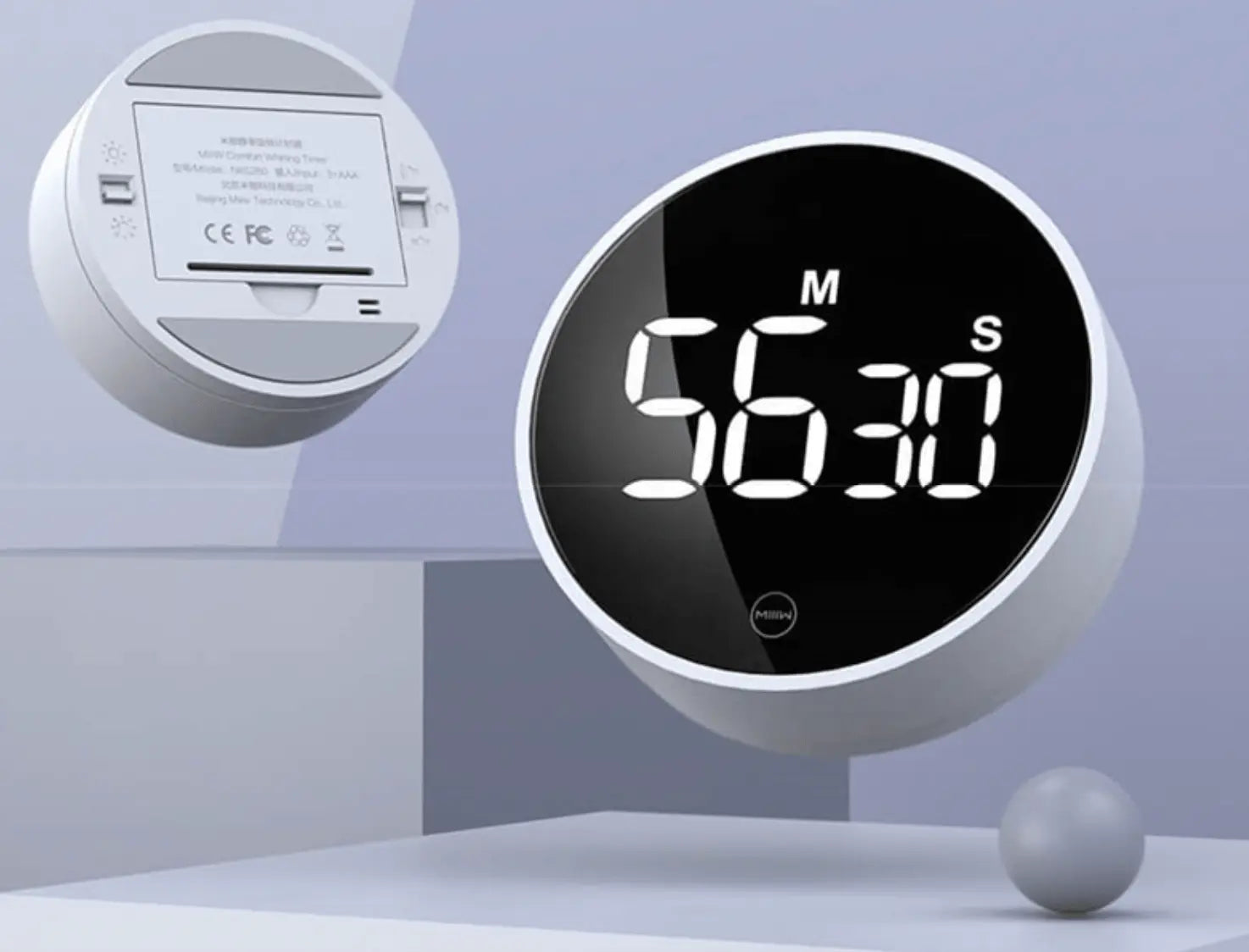 SaniSupreme Digitale LCD Kookwekker | Sport timer | Activiteit - timer | wit