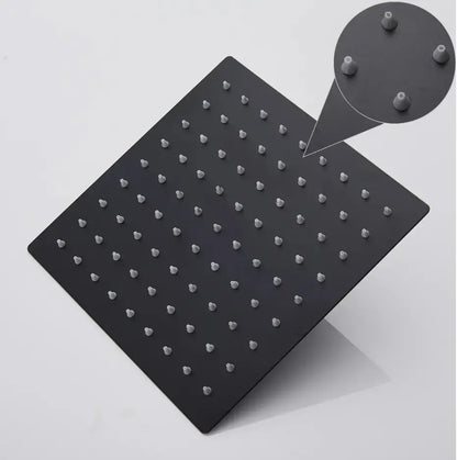 SaniSupreme Doucheset Bolivia Premium 40 cm. regendouche vierkant 2 - weg zwart inbouw