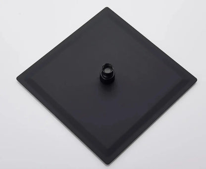 SaniSupreme Doucheset Bolivia Premium 40 cm. regendouche vierkant 2 - weg zwart inbouw