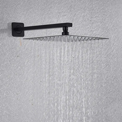 SaniSupreme Doucheset Costa Rica 10 inch regendouche vierkant 2 - weg zwart inbouw