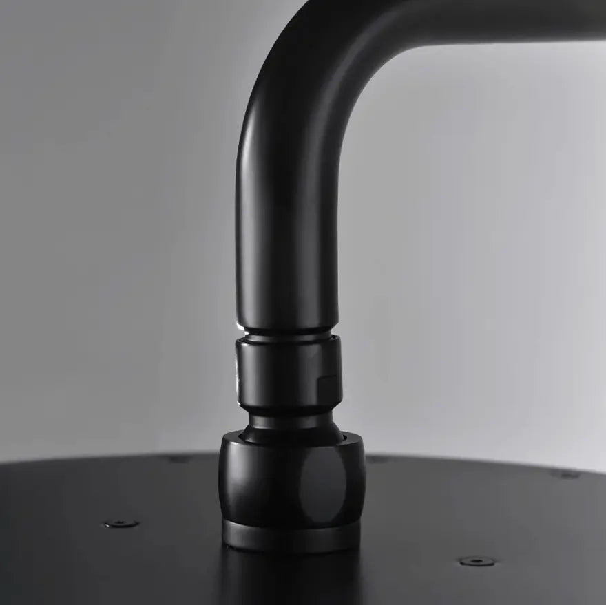 SaniSupreme Doucheset Grand Canyon 8 inch / 20cm regendouche rond 2 - weg zwart inbouw