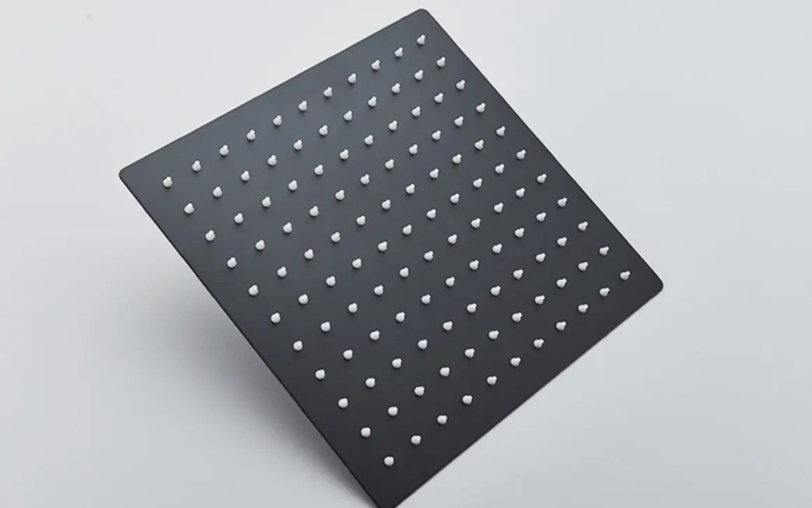 SaniSupreme Doucheset Manhattan 10 inch regendouche vierkant 3 - weg zwart inbouw