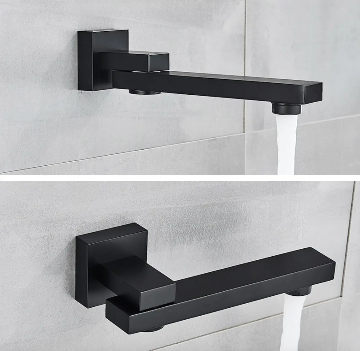 SaniSupreme Doucheset Manhattan 8 inch regendouche vierkant 3 - weg zwart inbouw