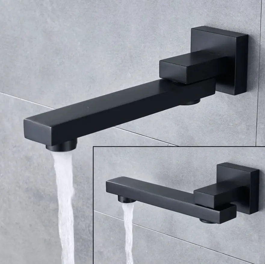 SaniSupreme Doucheset Manhattan 8 inch regendouche vierkant 3 - weg zwart inbouw