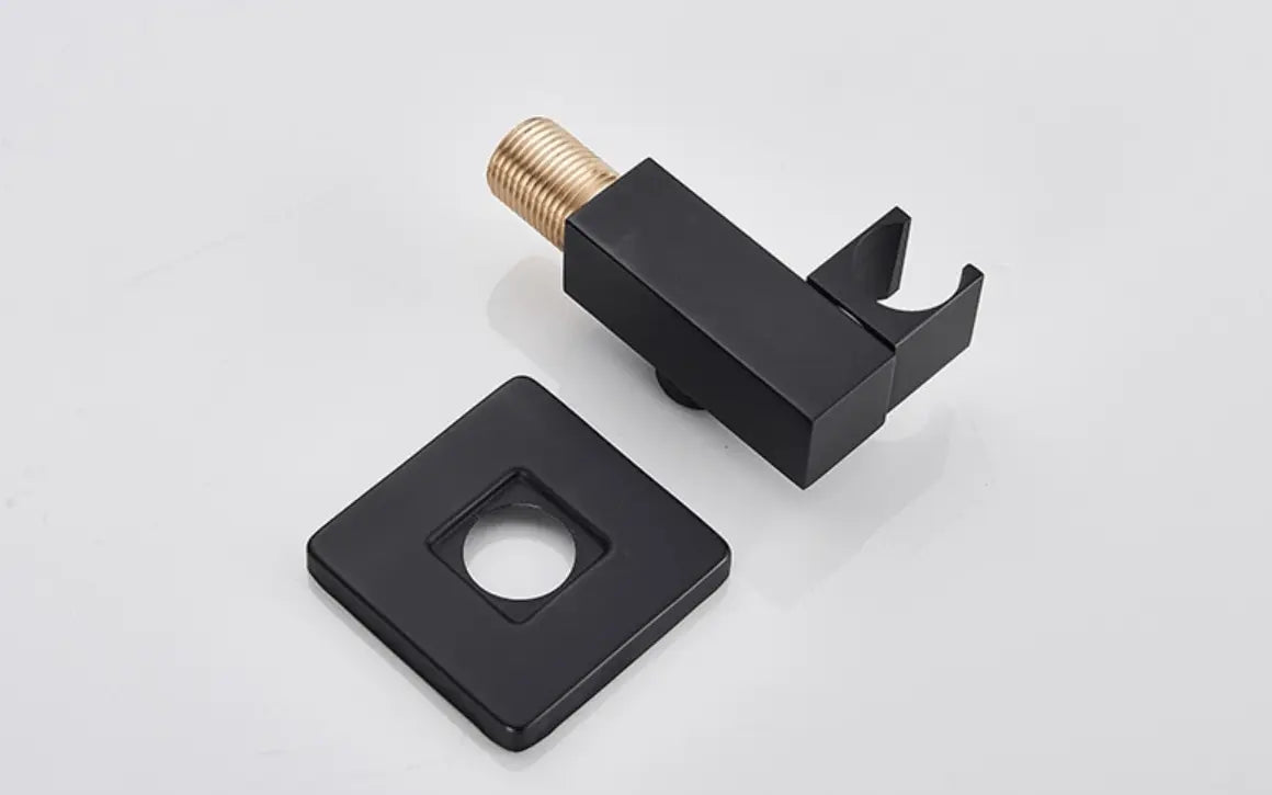 SaniSupreme Doucheset Manhattan 8 inch regendouche vierkant 3 - weg zwart inbouw