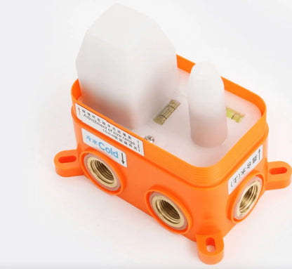 SaniSupreme Doucheset Manhattan 8 inch regendouche vierkant 3 - weg zwart inbouw