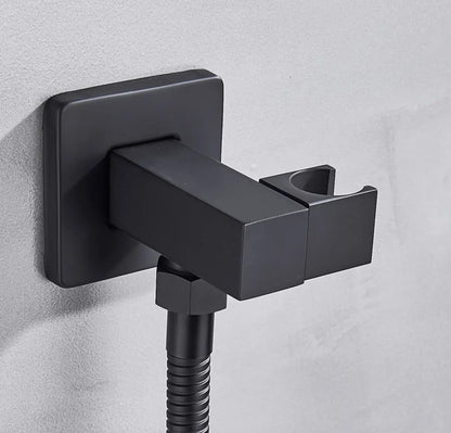 SaniSupreme Doucheset Manhattan 8 inch regendouche vierkant 3 - weg zwart inbouw