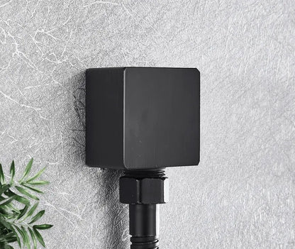 SaniSupreme Doucheset Manhattan Premium de Luxe LCD 12 inch regendouche vierkant 3 - weg zwart inbouw