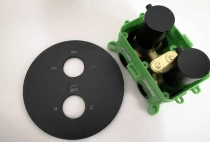 SaniSupreme Doucheset Washington Premium Plus 10 inch regendouche rond 3 - weg zwart inbouw