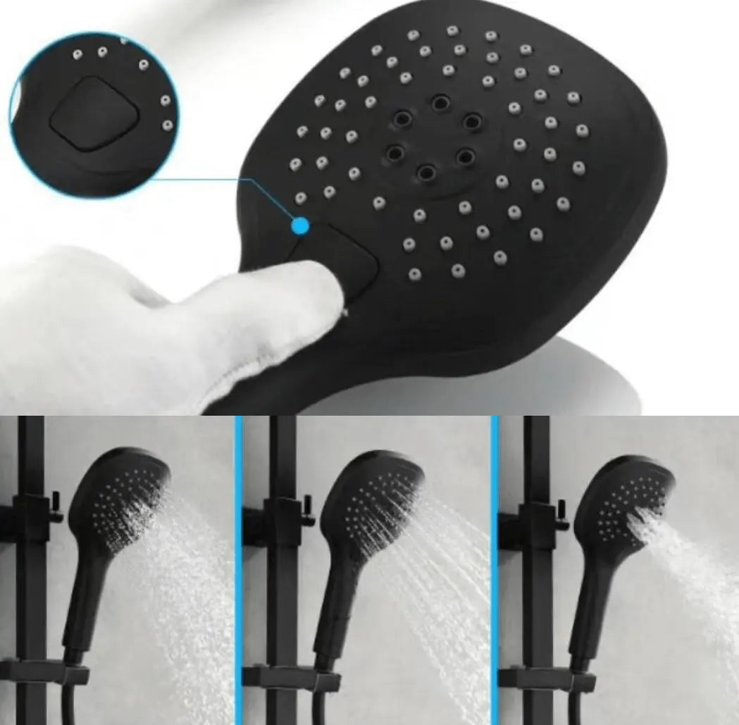 SaniSupreme Doucheset Washington Premium Plus 10 inch regendouche rond 3 - weg zwart inbouw