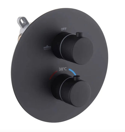 SaniSupreme Doucheset Washington Premium Plus 10 inch regendouche rond 3 - weg zwart inbouw