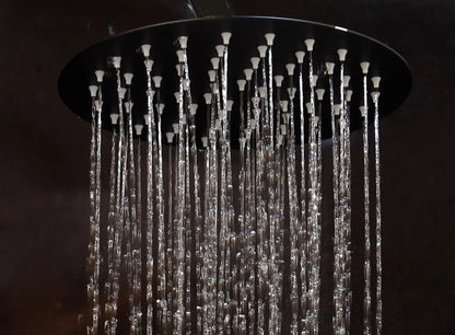 SaniSupreme Doucheset Yosemite 20 cm. regendouche rond 2 - weg zwart inbouw