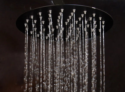 SaniSupreme Doucheset Yosemite 8 inch / 20cm regendouche rond 2 - weg zwart inbouw