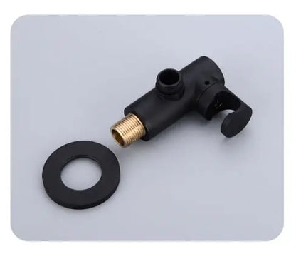 SaniSupreme Doucheset Yosemite 8 inch / 20cm regendouche rond 2 - weg zwart inbouw