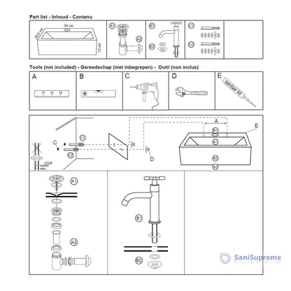 Sanisupreme fonteinset Argus complete set