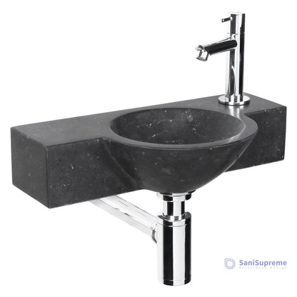 Sanisupreme fonteinset Teti Bombay Black complete set