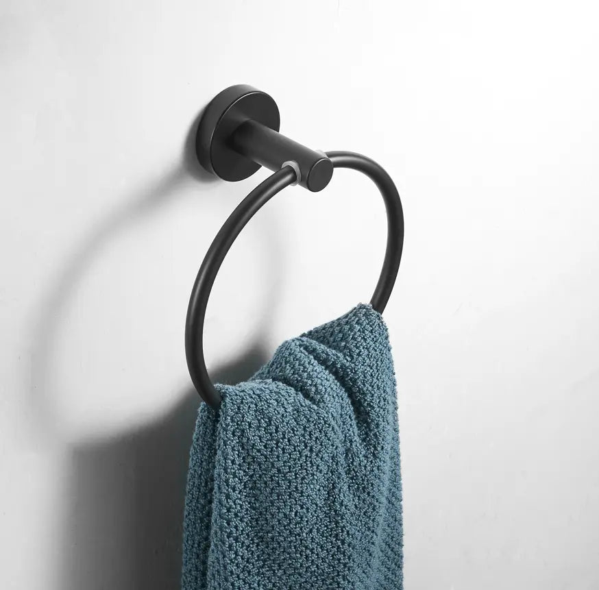 SaniSupreme Handdoek ring Yosemite mat zwart