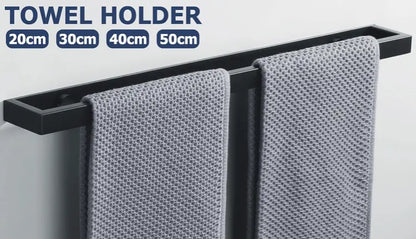 SaniSupreme Handdoekrek Colombia 20 cm mat zwart