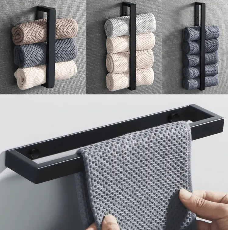 SaniSupreme Handdoekrek Colombia 30 cm mat zwart