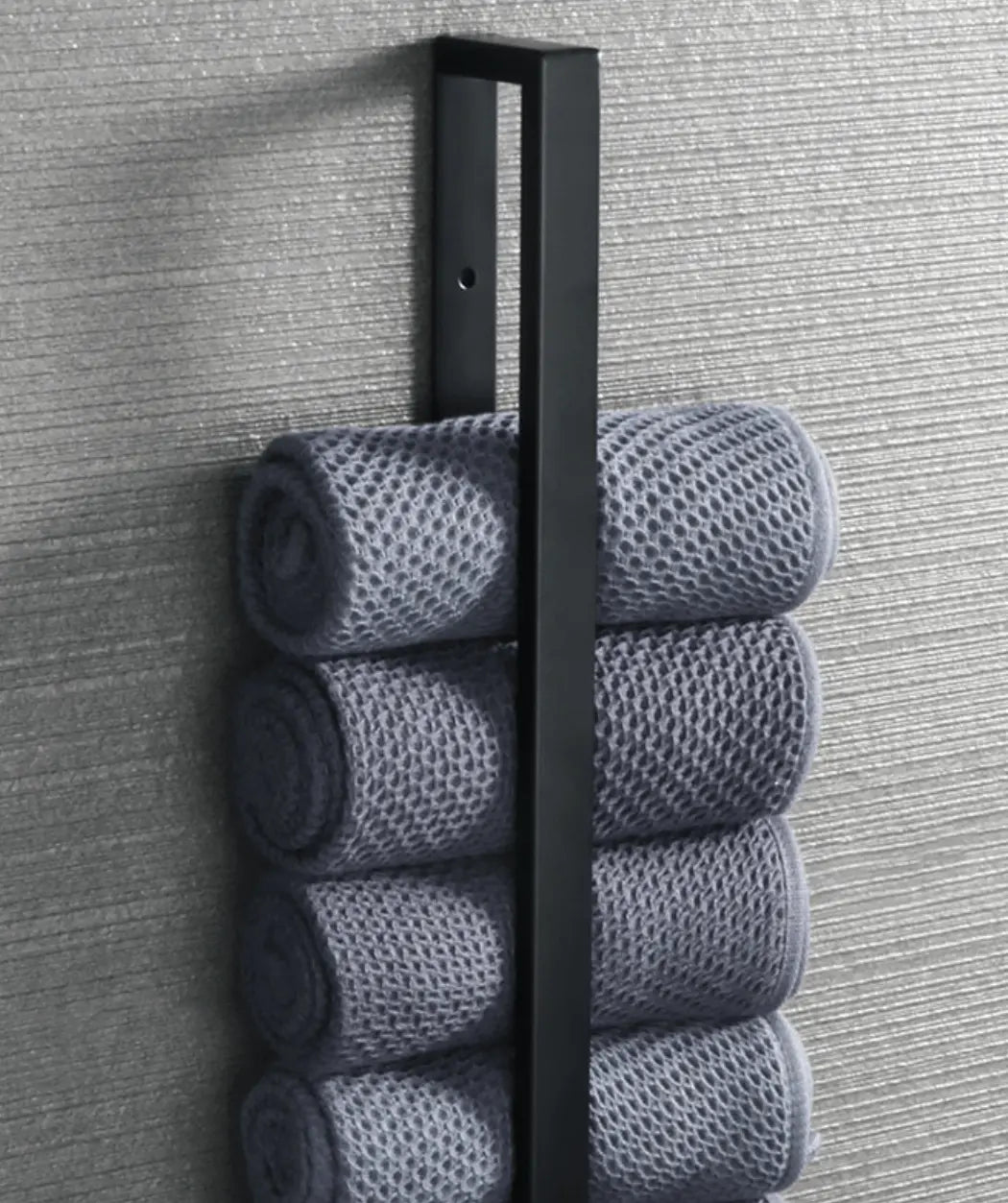 SaniSupreme Handdoekrek Colombia 30 cm mat zwart