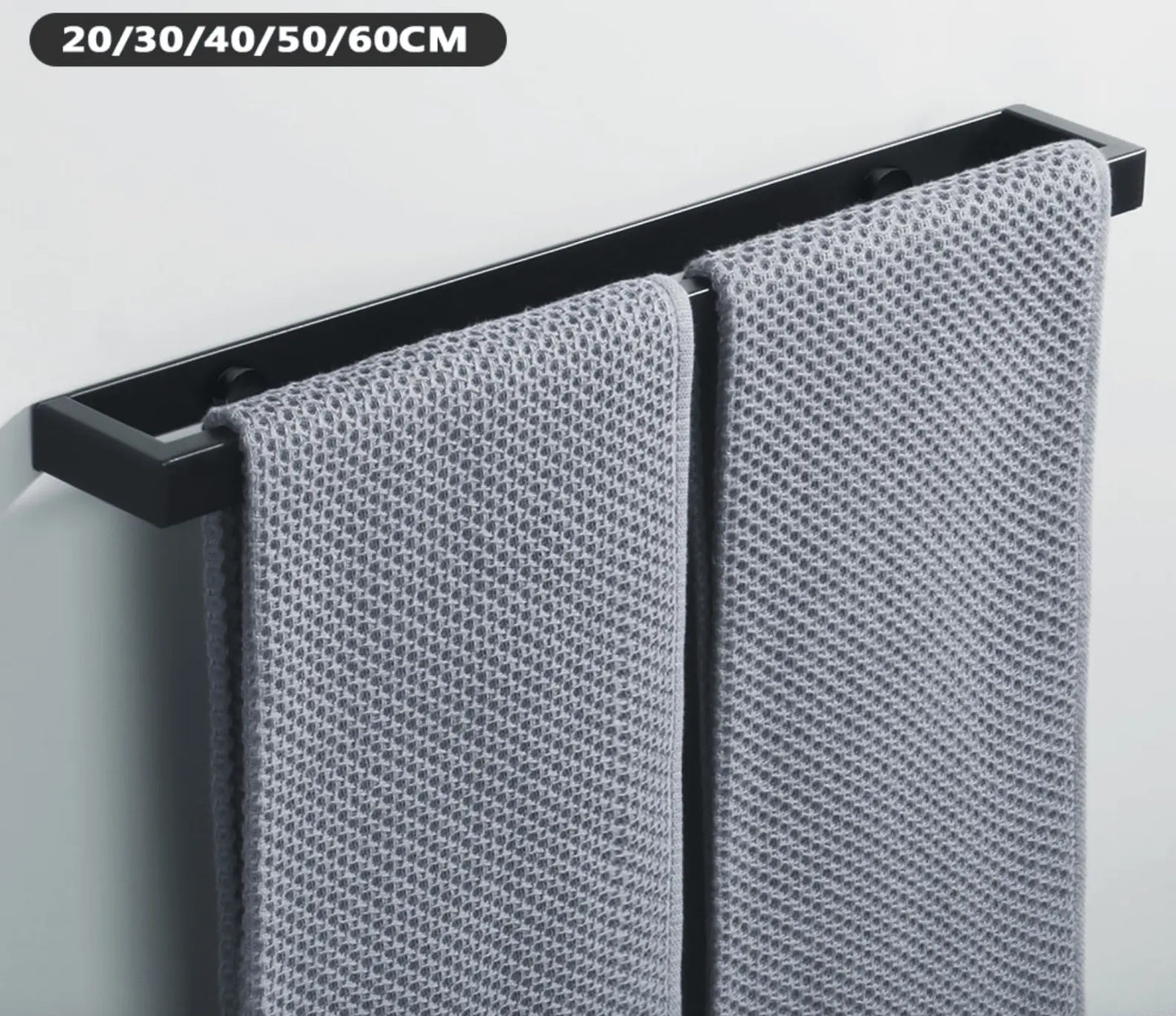 SaniSupreme Handdoekrek Colombia 40 cm mat zwart