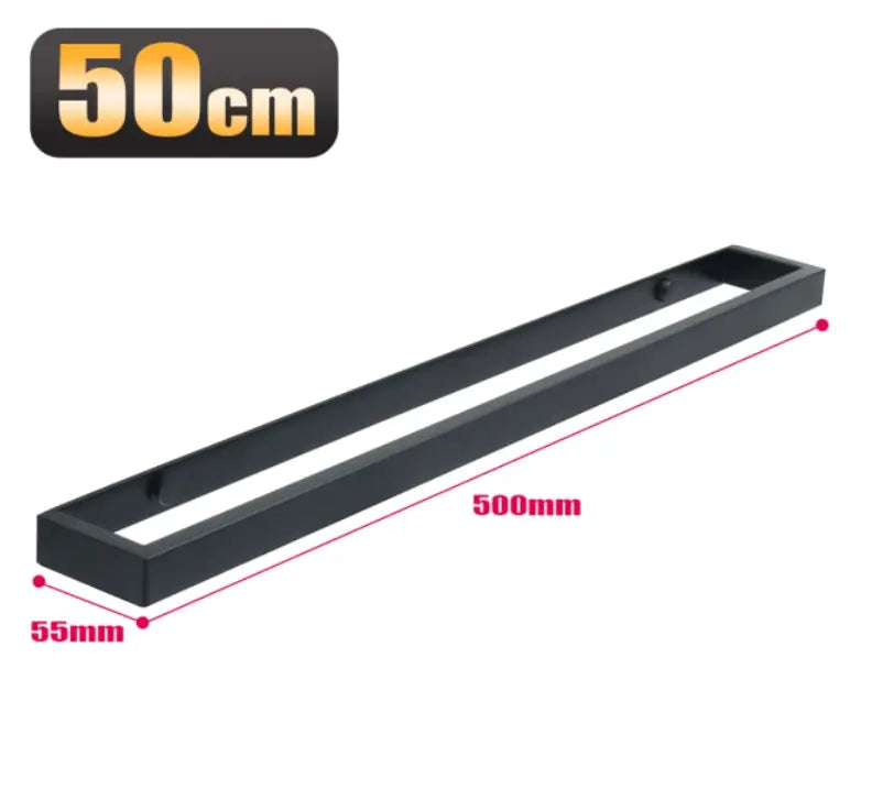 SaniSupreme Handdoekrek Colombia 50 cm mat zwart