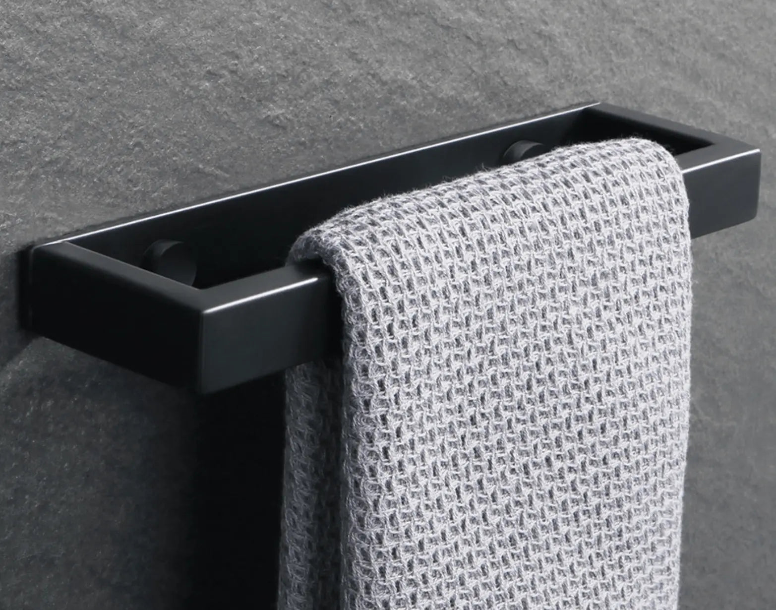 SaniSupreme Handdoekrek Colombia 50 cm mat zwart