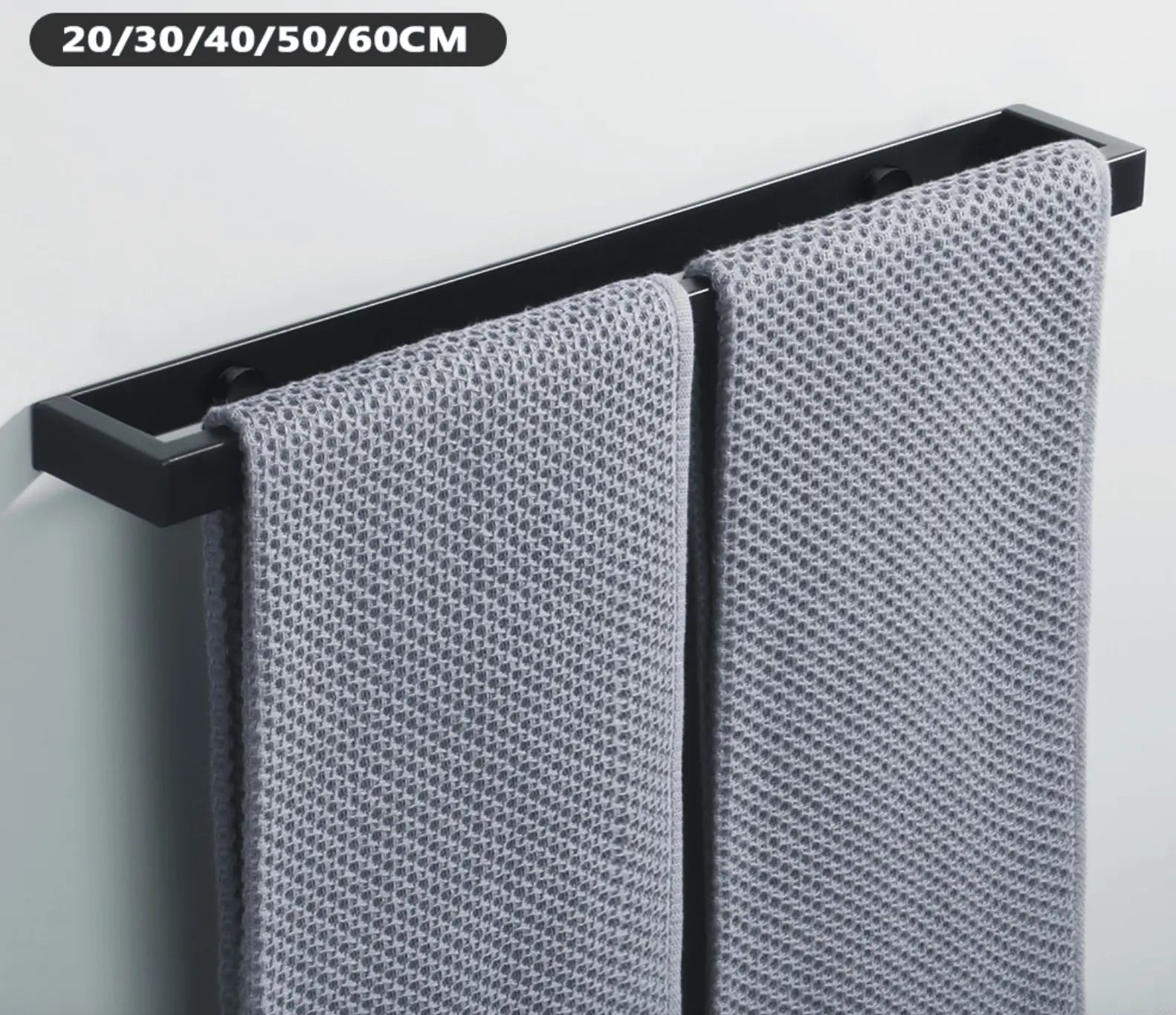 SaniSupreme Handdoekrek Colombia 50 cm mat zwart