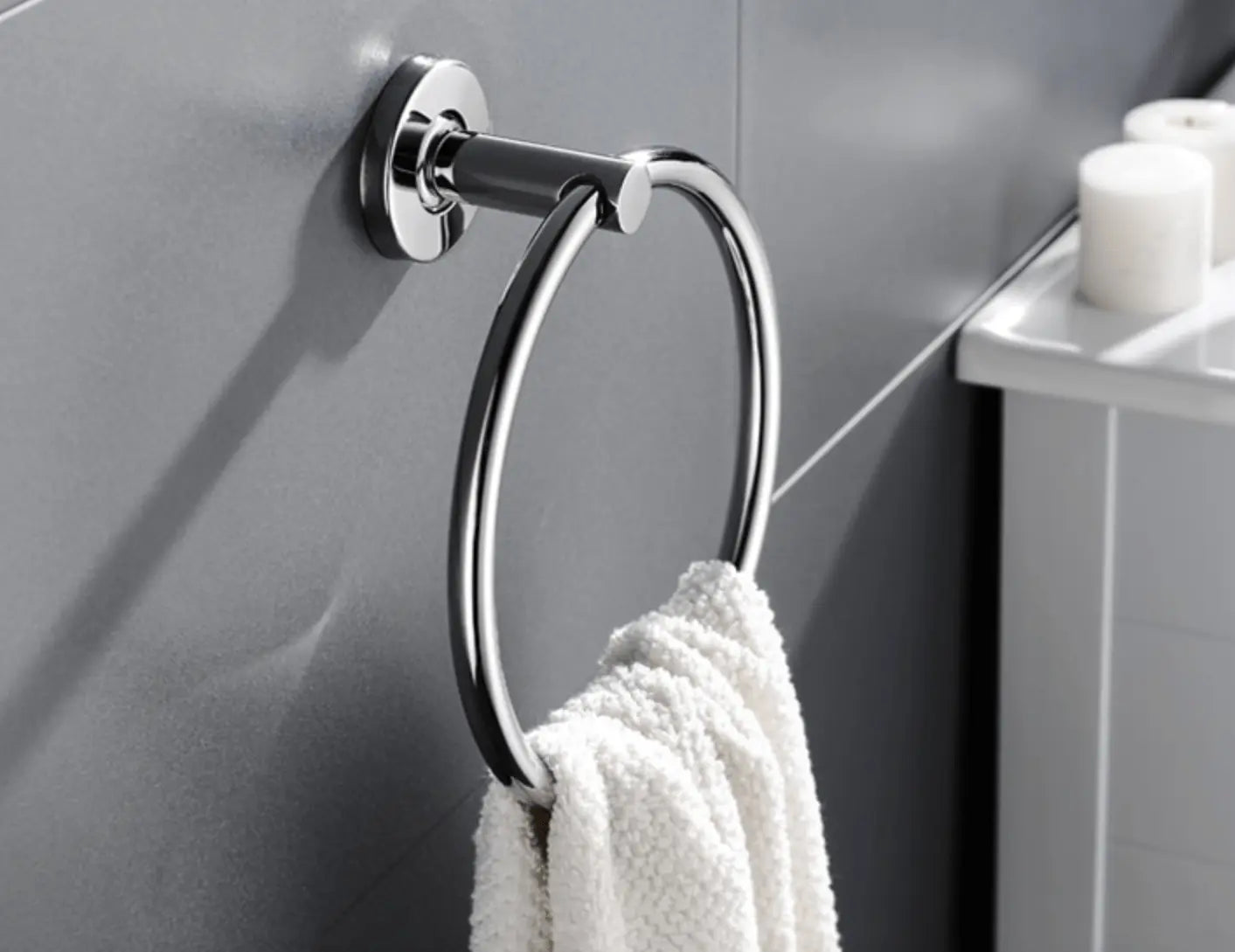 SaniSupreme Handdoekring Yosemite chroom