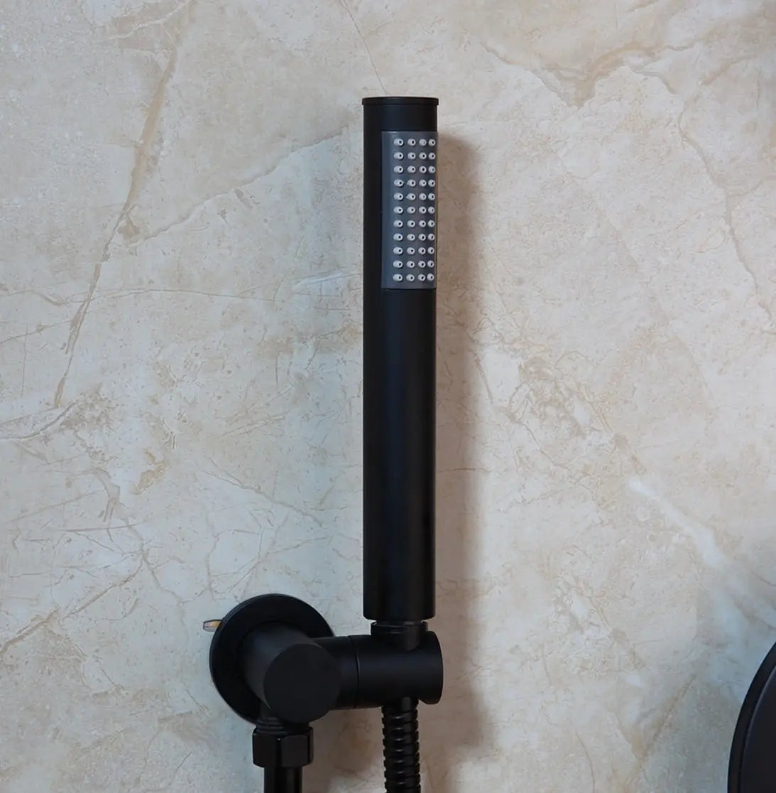 SaniSupreme Inbouw Doucheset Brugge 10 inch 25cm Regendouche rond 2 - weg zwart