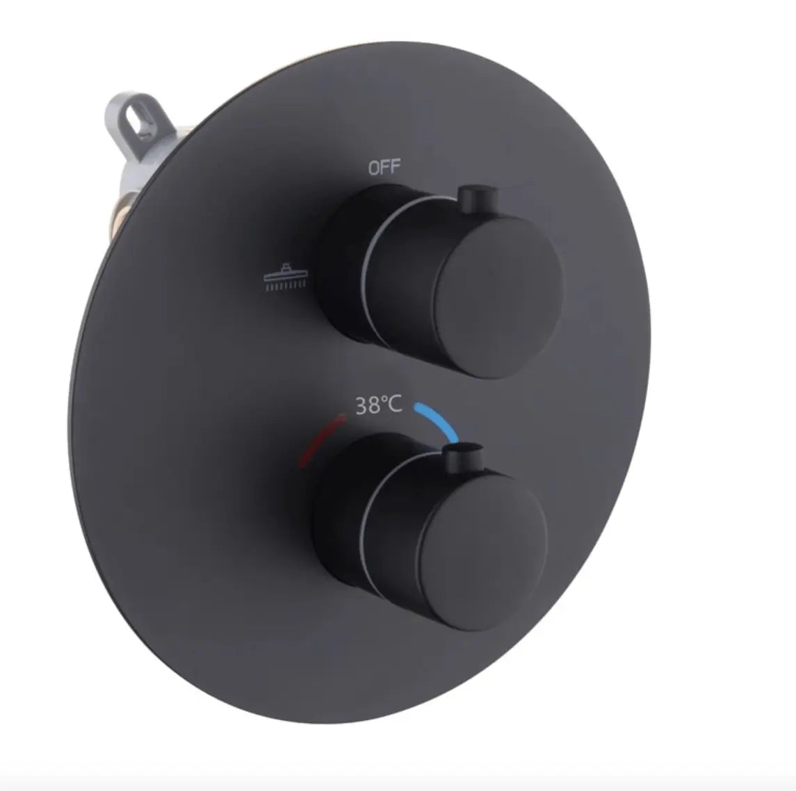 SaniSupreme® Inbouw Doucheset Washington Premium 2 weg Doucheset 10 inch regendouche rond mat zwart