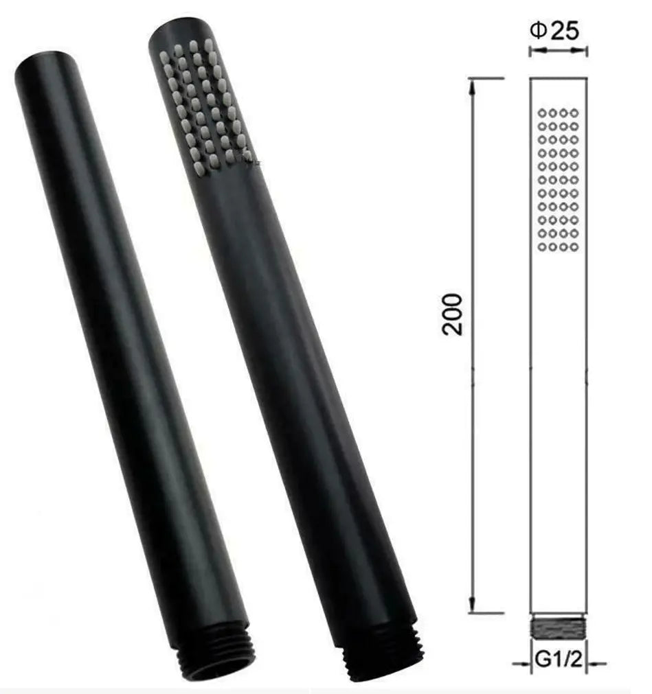 SaniSupreme® Inbouw Doucheset Washington Premium 2 weg Doucheset 8 inch regendouche rond mat zwart